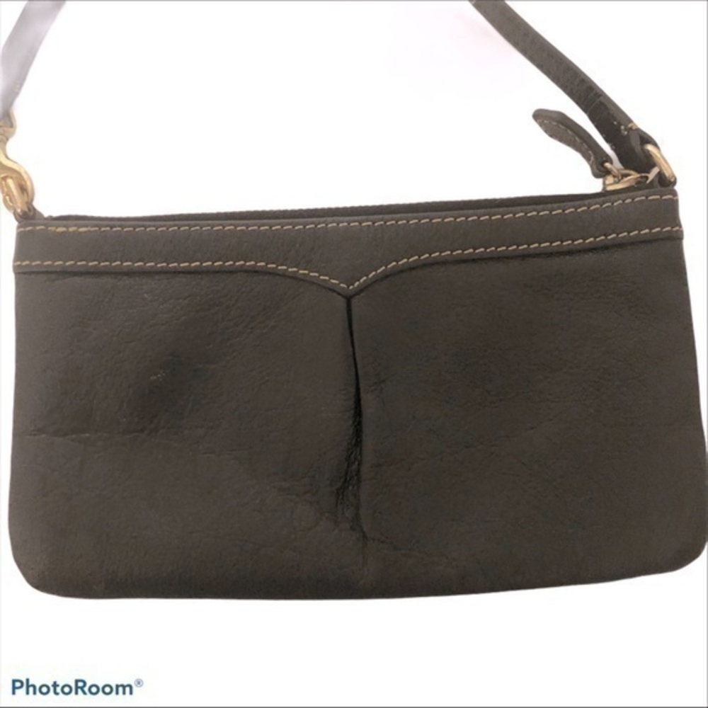 DOONEY & BOURKE black leather wristlet